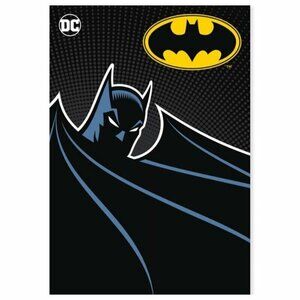 New Batman Silhouette Fleece Throw Gift Blanket DC Comics Superhero Shield Logo